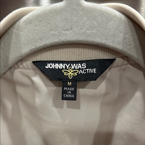 Johnny Was Floral Bomber Jacket - Cream and Multicolor - Picture 2 of 3